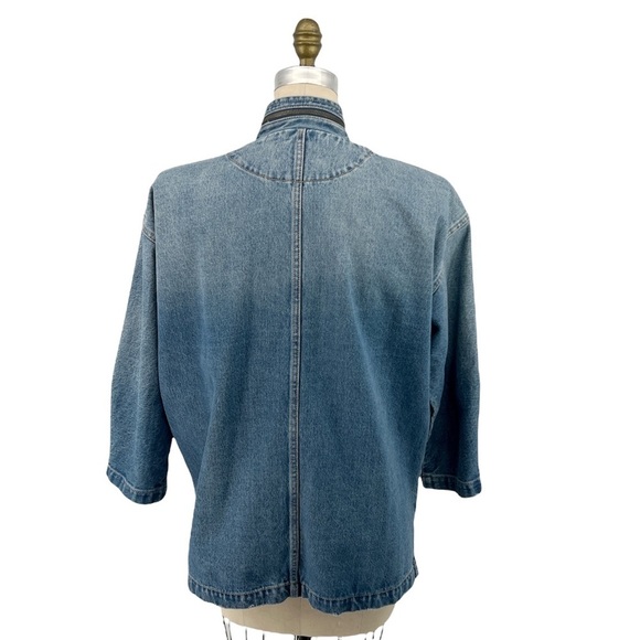 Anthropologie Current/Ellliot Crosby Distressed Denim Jacket Size 2, US M - Picture 3 of 13